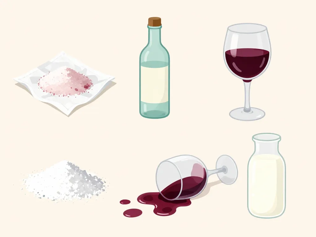 astuce de grand mere tache de vin rouge vinaigre sel lait bicarbonate