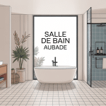 aubade salle de bain illustration ambiances design