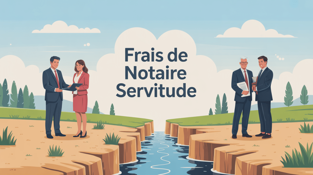 Image centrale illustrant le coût d'un acte notarié pour une servitude