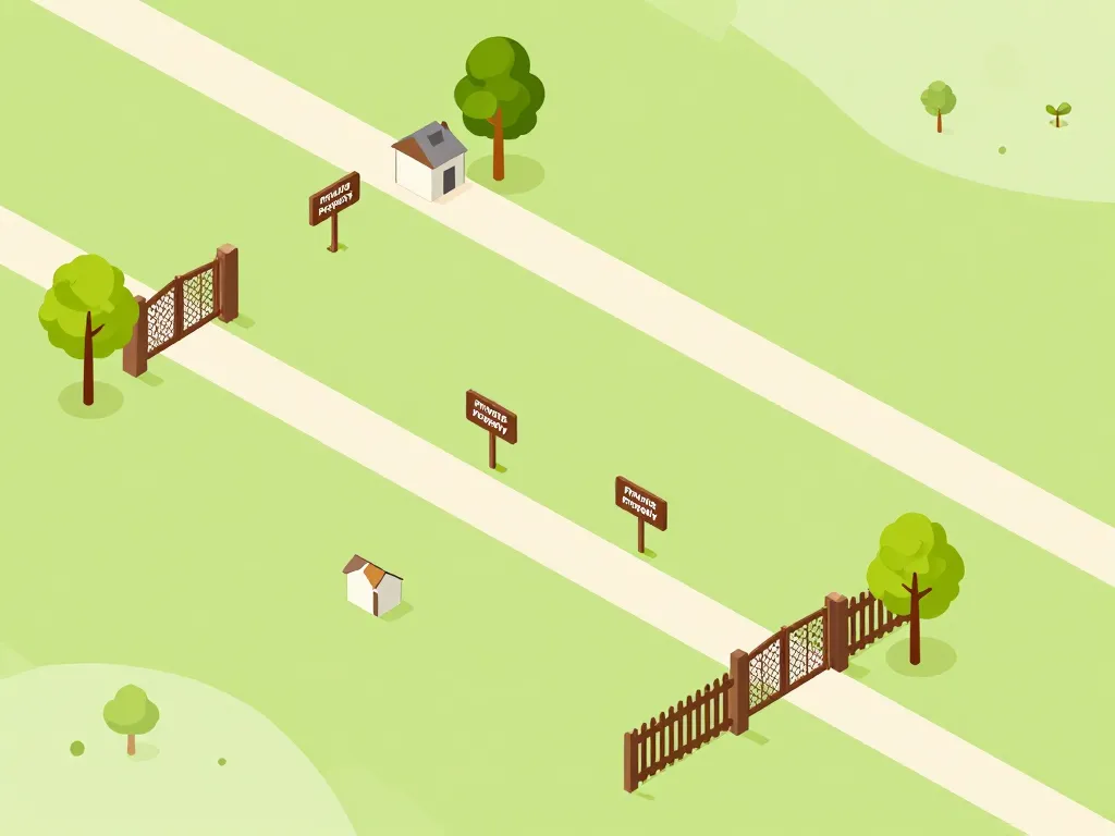 emplacements panneau propriété privée loi sur terrain