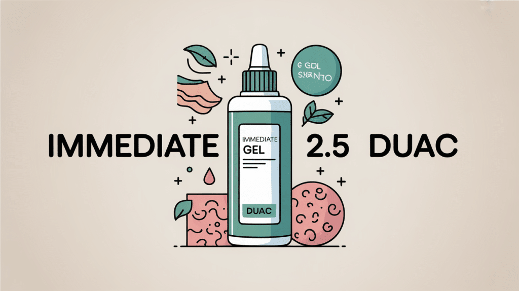 Immediate 2.5 Duac image illustrant traitement acné