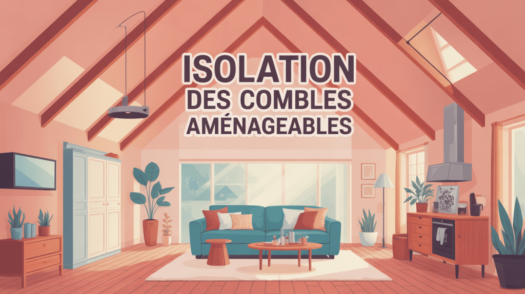 isolation des combles aménageables maison coupe confort thermique