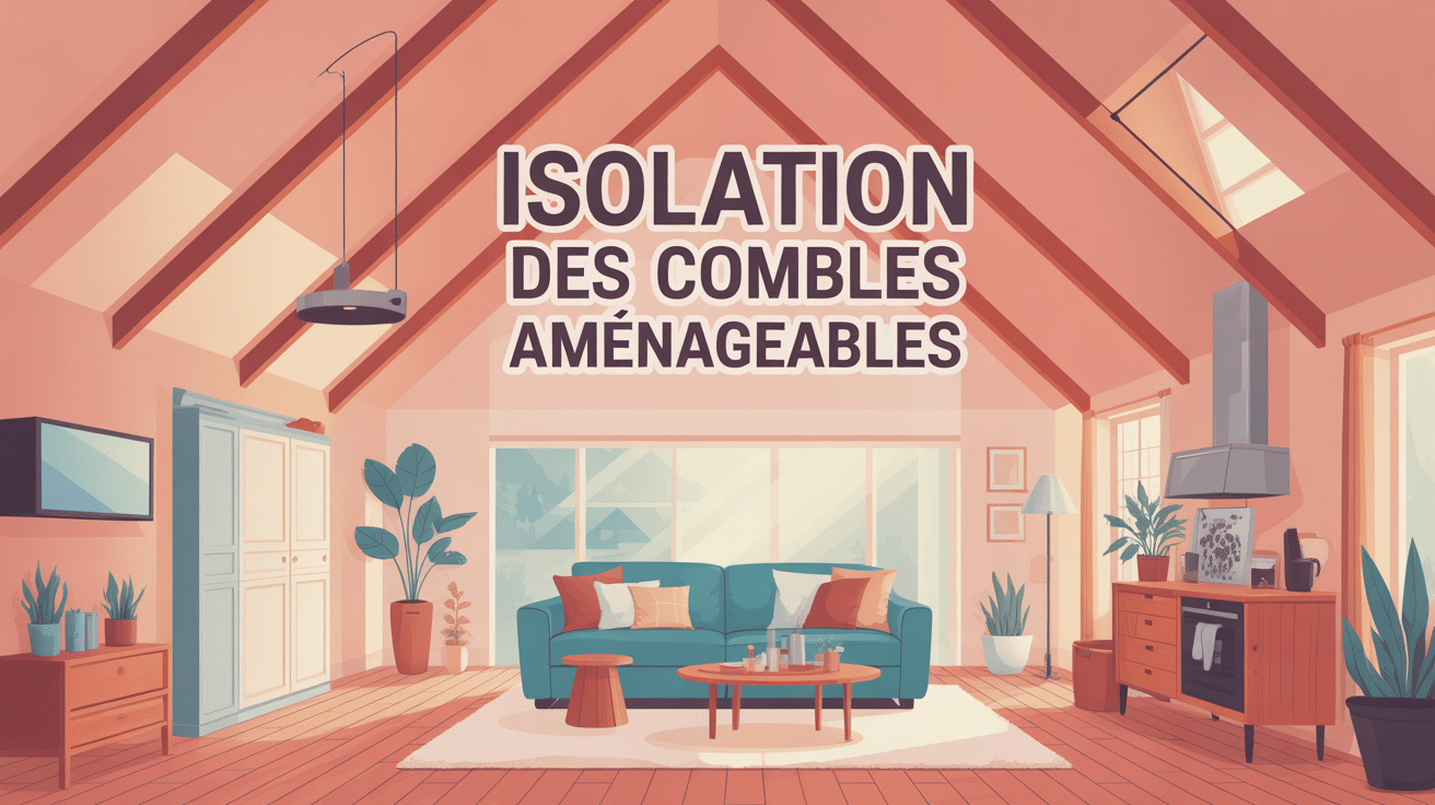 isolation des combles aménageables maison coupe confort thermique