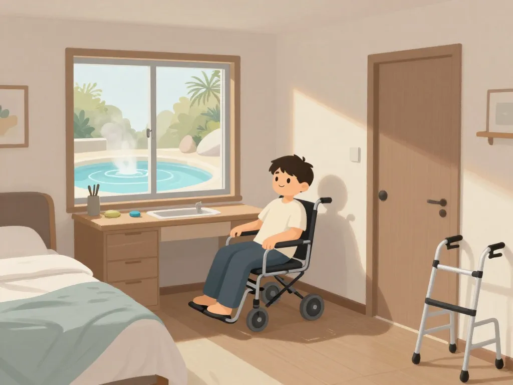 location balaruc-les-bains pour curiste, intérieur adapté spa