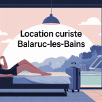 location balaruc-les-bains pour curiste, appartement lumineux vue thermes