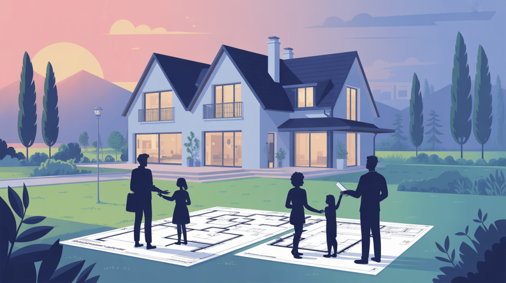 maison génie illustration contemporaine intelligente