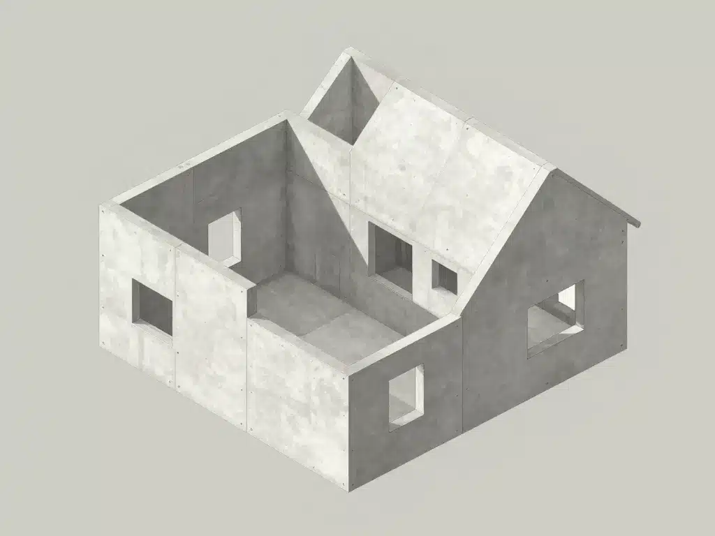 maison préfabriquée béton inconvénients, schéma contraintes techniques et conception