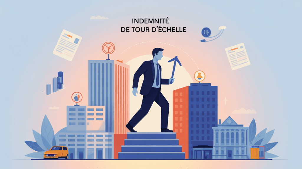montant indemnité tour d'échelle visuel agent déplacements paie
