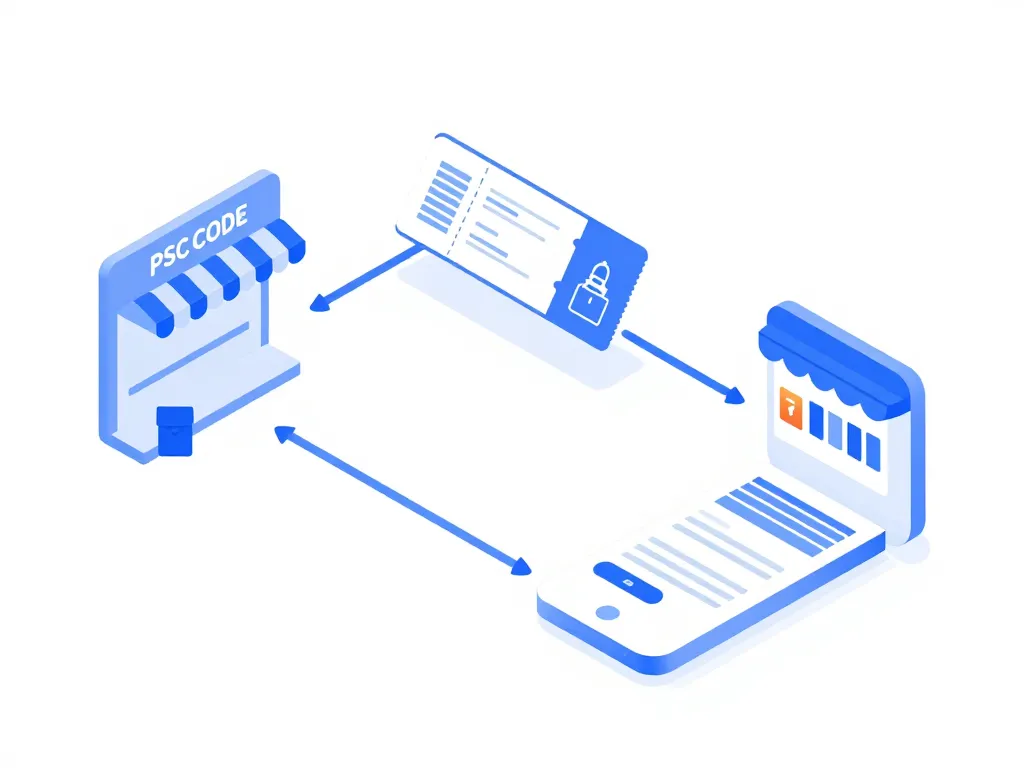 paiement psc c'est quoi schéma achat code utilisation