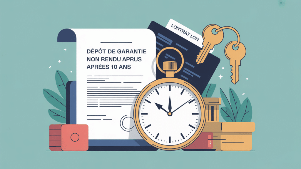 Illustration dépôt de garantie non rendu, récupérer sa caution après 10 ans location