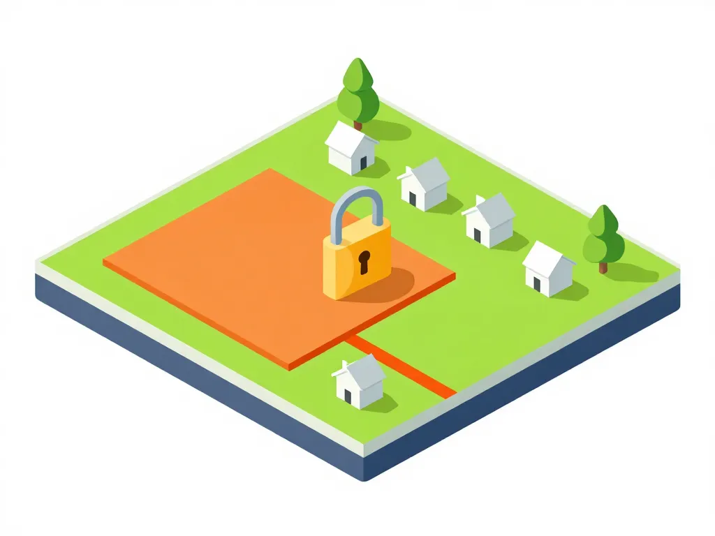 Diagramme servitude de non aedificandi limitations terrain