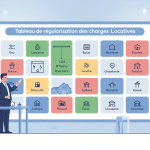 tableau régularisation charges locatives gratuit illustré