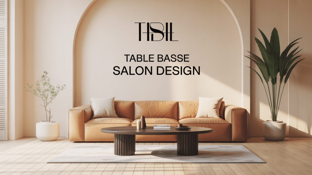 tables basse salon design moderne avec canapé et tapis