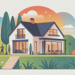 illustration terrain 200m2 maison familiale moderne