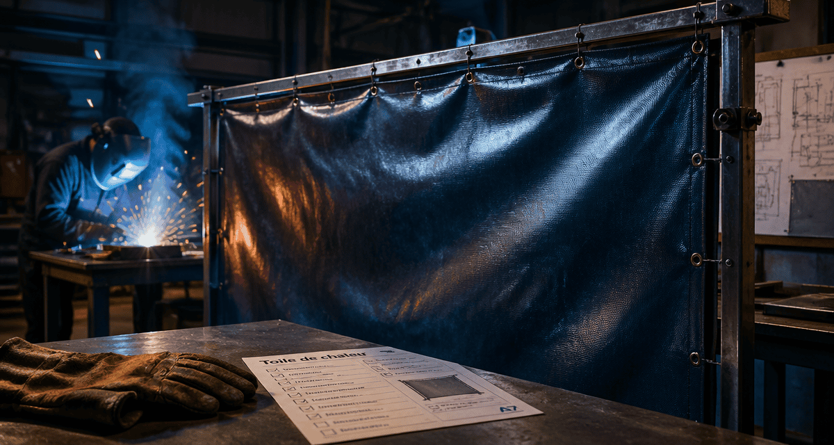 toile de chaleur épaisse en atelier industriel