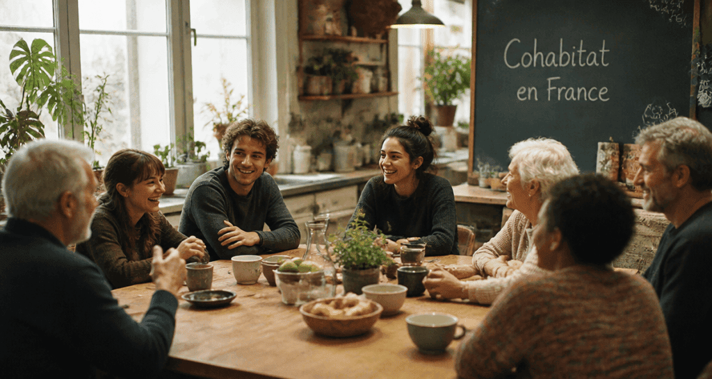 Cohabitat France groupe intergénérationnel cuisine