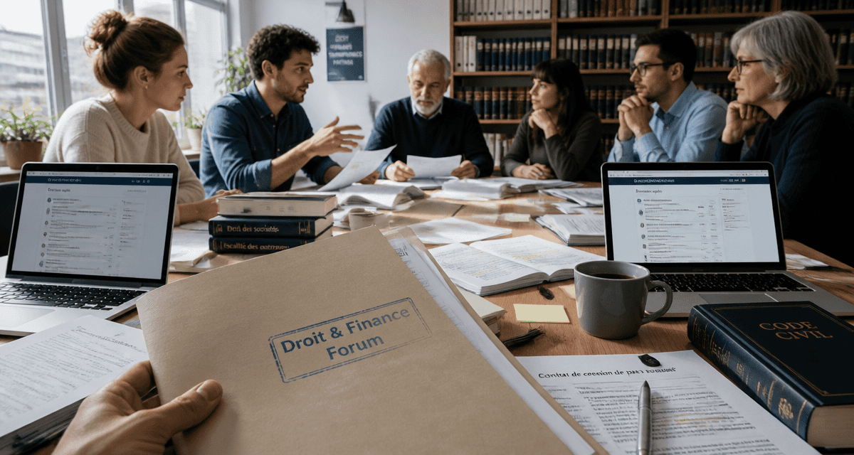 droit et finance forum échange autour table