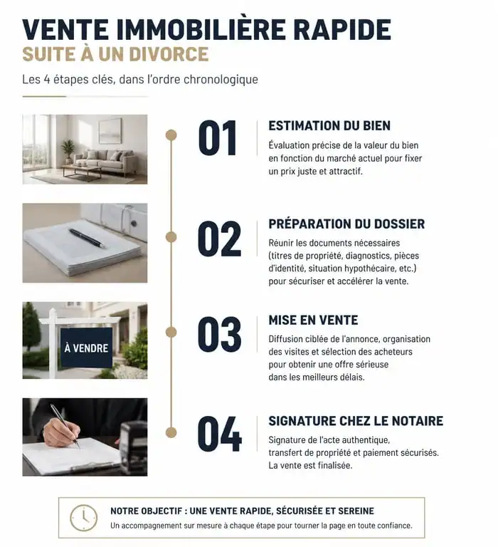 Étapes clés pour une vente immobilière urgente en cas de divorce dans le Var
