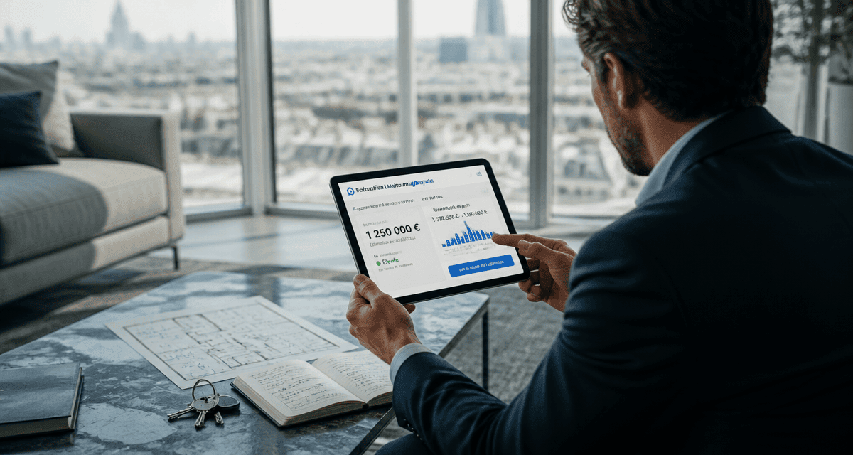 estimation meilleursagents sur tablette agent immobilier