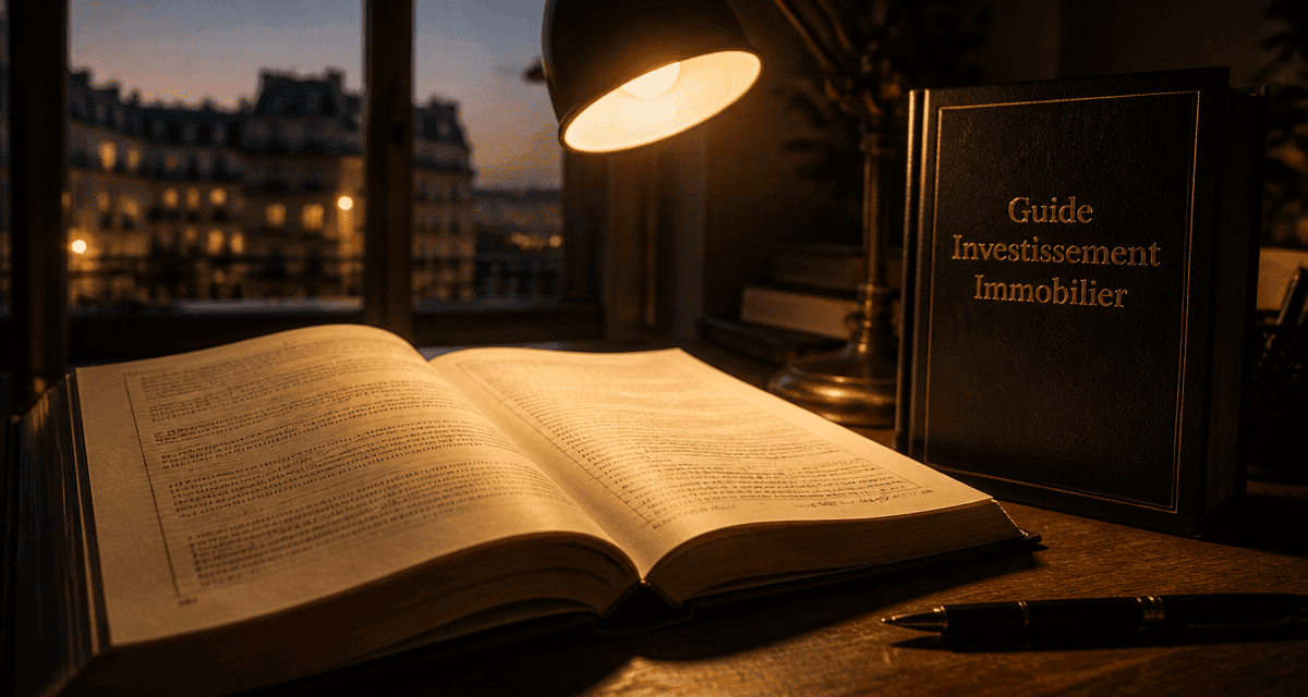 immobilier livre ouvert sur bureau paris