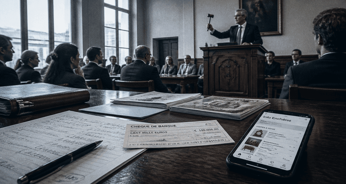 infoencheres tribunal adjudication caution