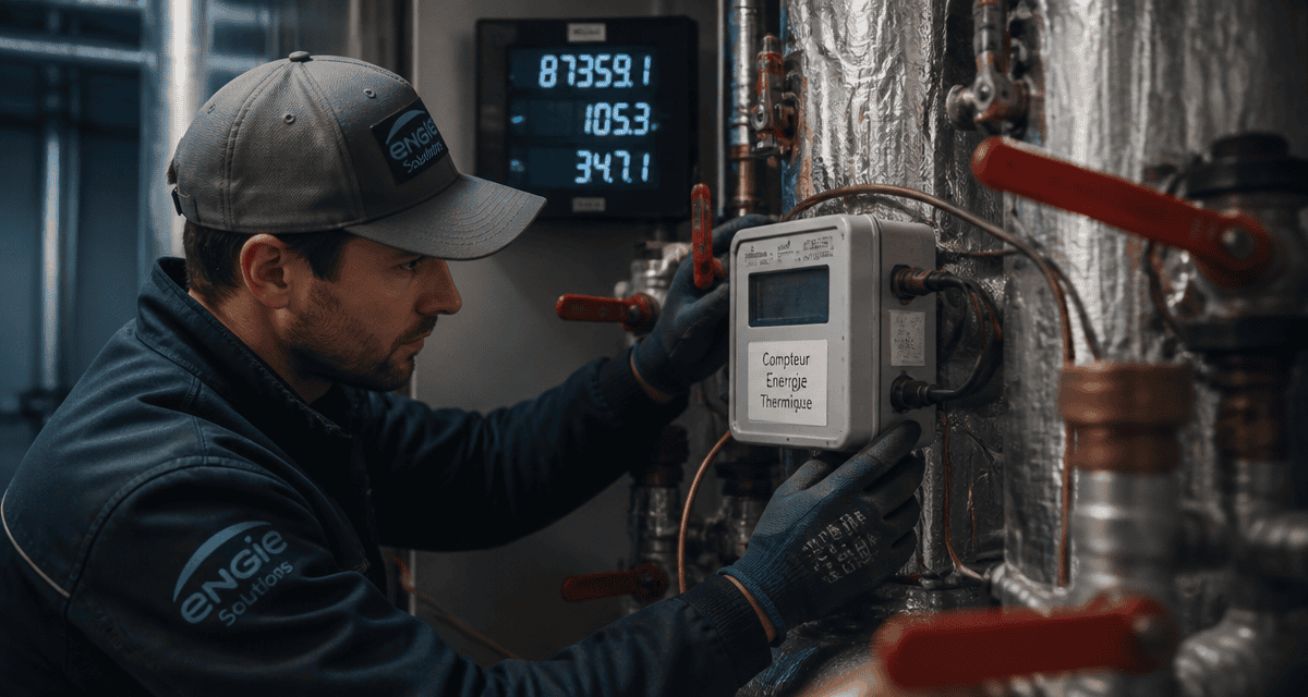 compteur d energie thermique sur canalisation chaufferie