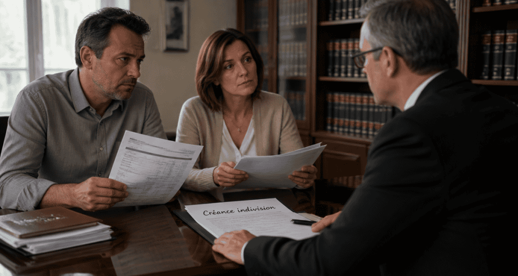 je payé seul le crédit immobilier indivision chez le notaire