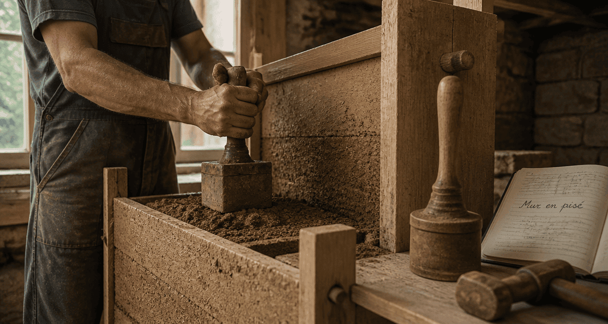 mur en pisé construction artisanale