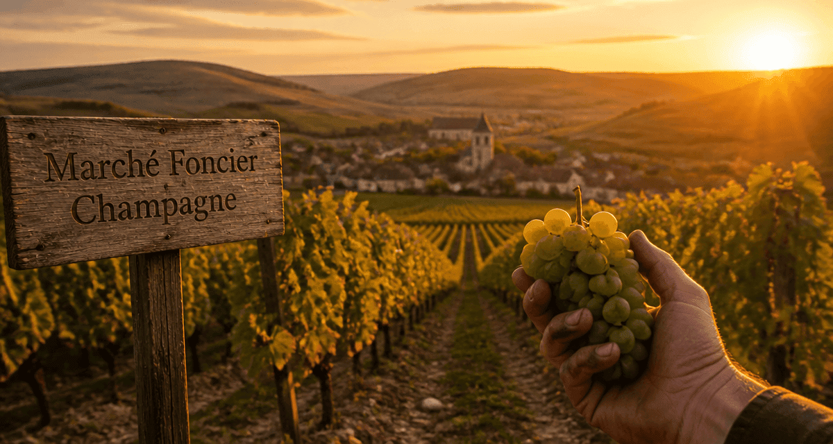 prix 1 hectare de vigne en champagne vignoble chardonnay coucher de soleil