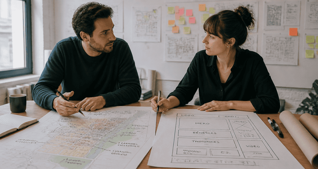 Zonings urbain et digital sur table en réunion