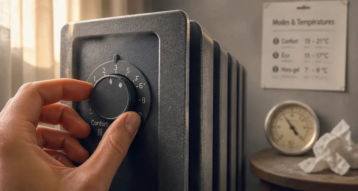 Comment régler un radiateur électrique à inertie : modes et températures