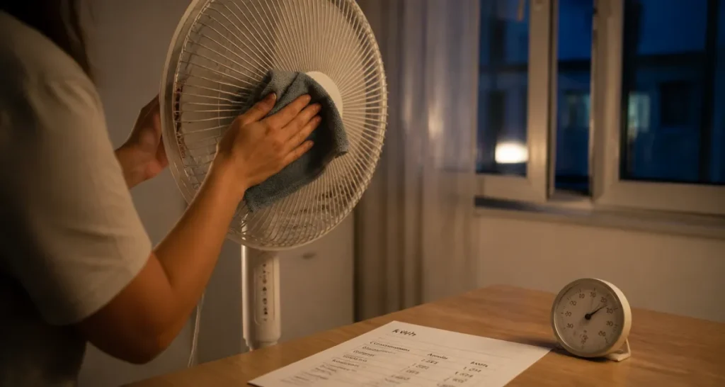 Consommation ventilateur : calcul kWh et astuces d’économies