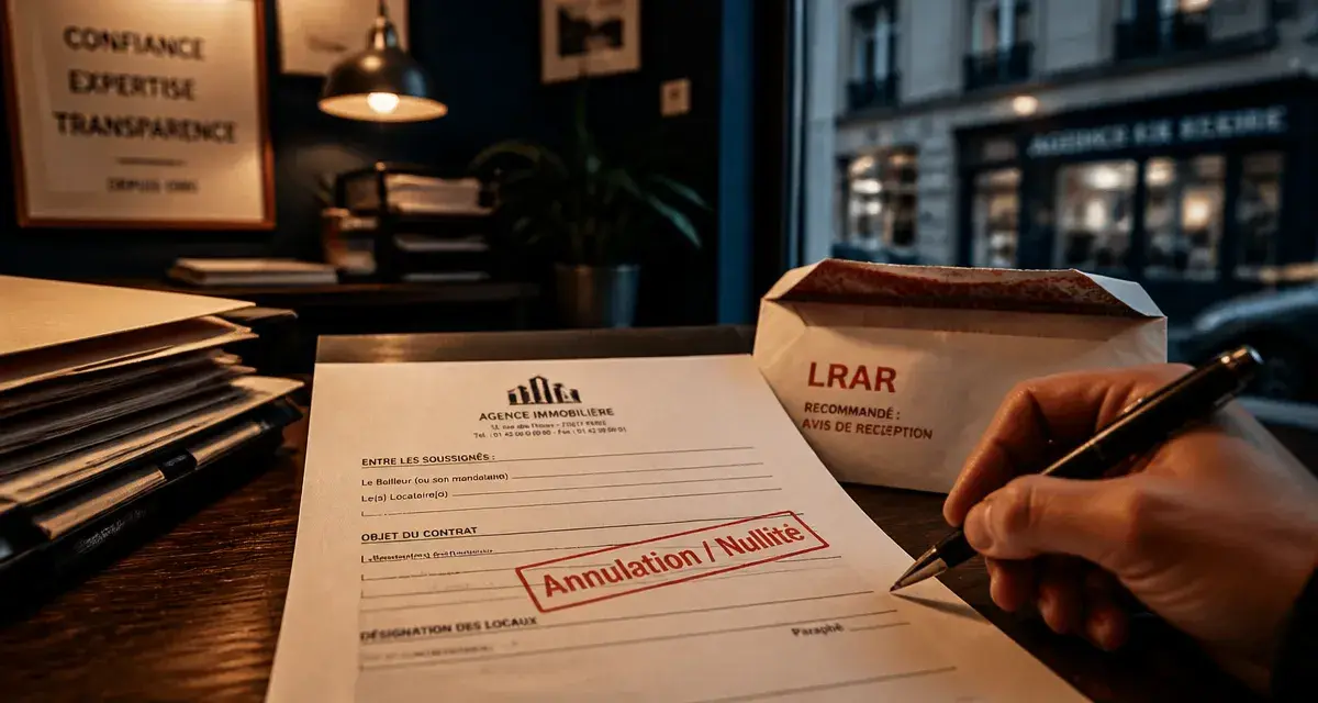 Délai rétractation bail, annulation et résiliation de bail