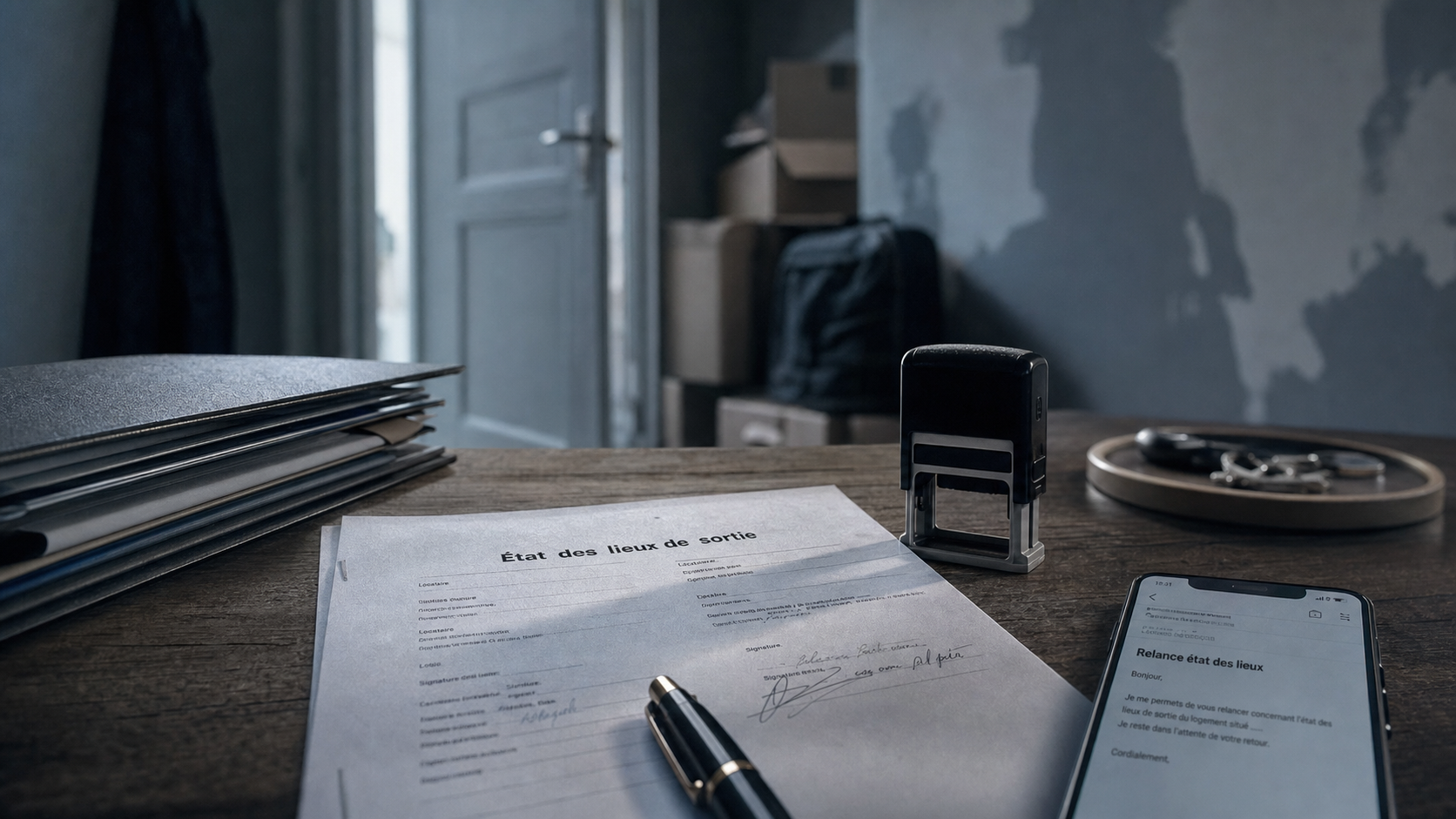 État des lieux de sortie non remis le jour même : document signé et relance pour dépôt de garantie