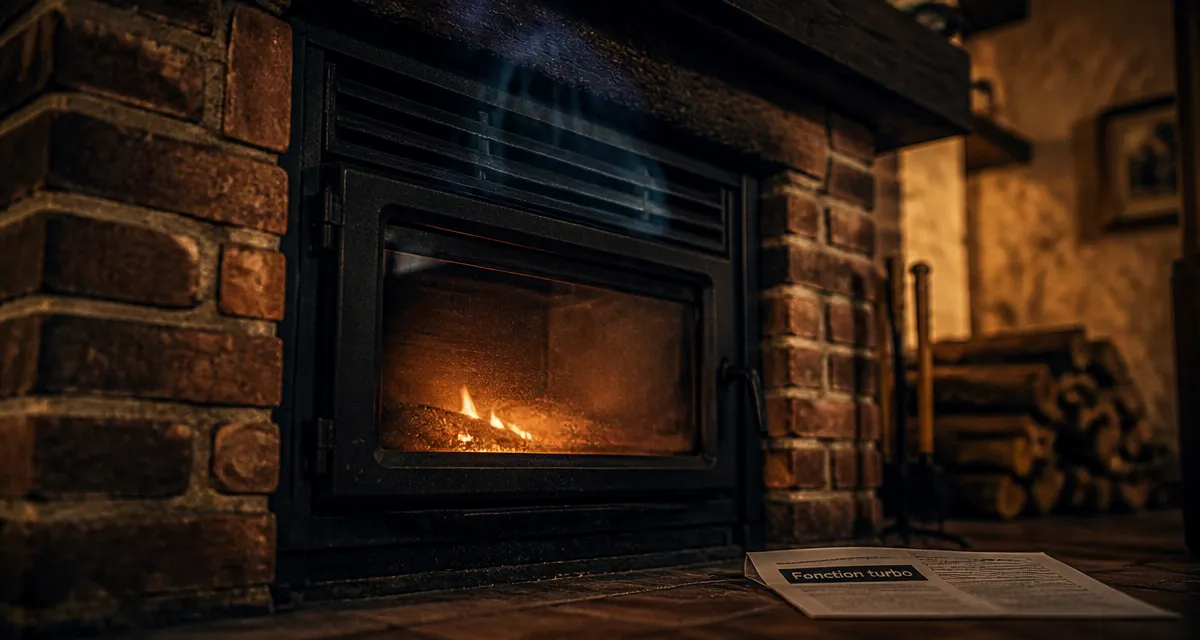 Insert avec ventilateur fonctionnement : turbo pour diffusion de chaleur