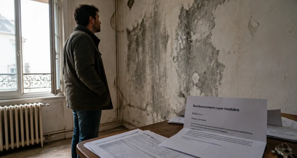 logement insalubre remboursement loyer locataire mur moisissure