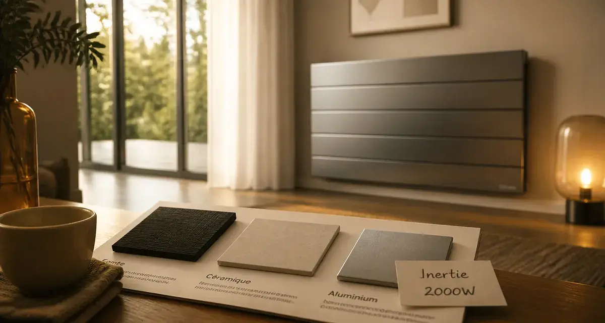 Meilleur radiateur inertie sèche 2000W : chauffage pour 20 m²