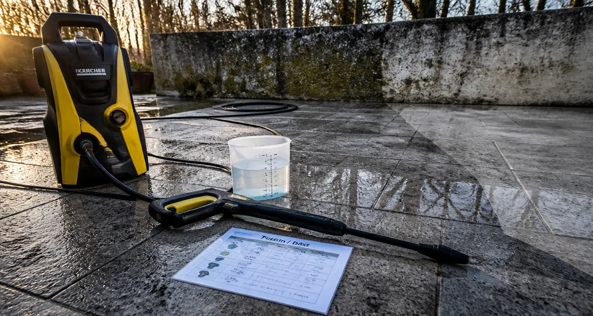 Quelle puissance pour un karcher : pression et débit indiqués sur un nettoyeur haute pression