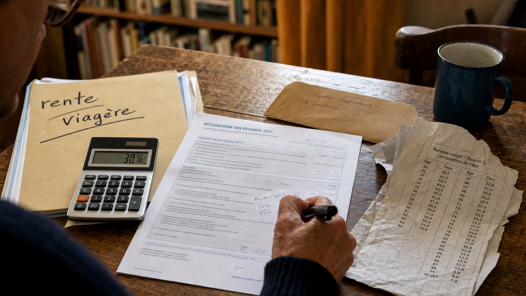 Rente viagere deductible des impots : formulaire et barème par âge