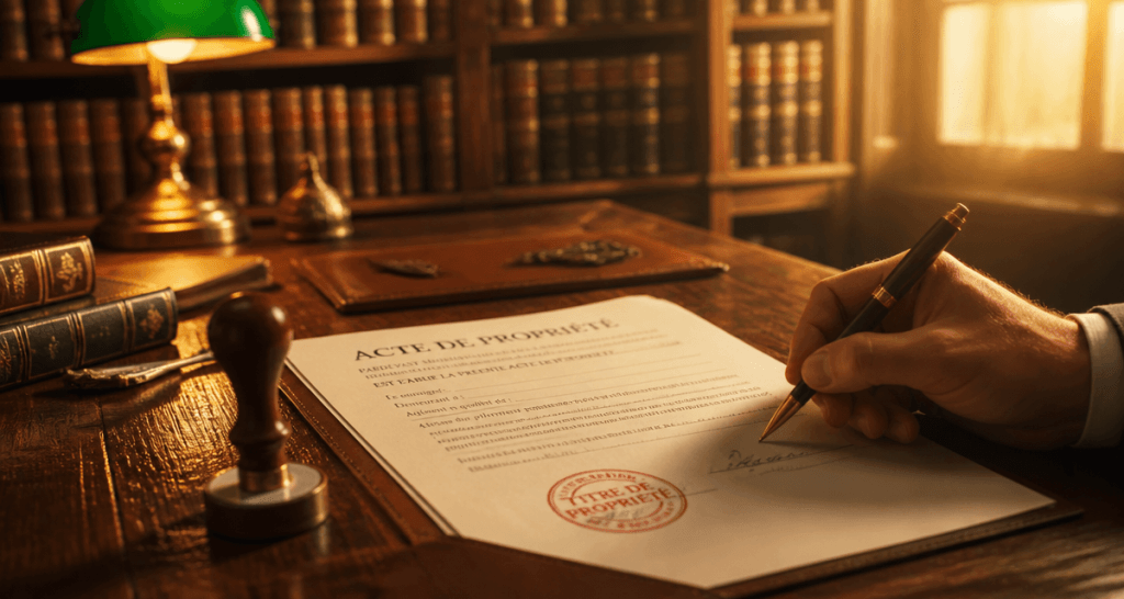 signature acte de propriété maison