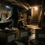 Vider cave : cartons Don Recyclage Déchet