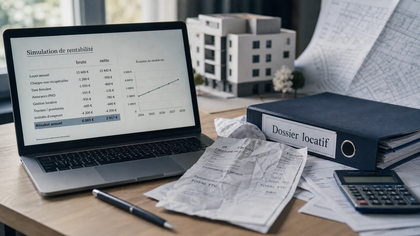 Achat pour location : rentabilité, apport et fiscalité (simulation)