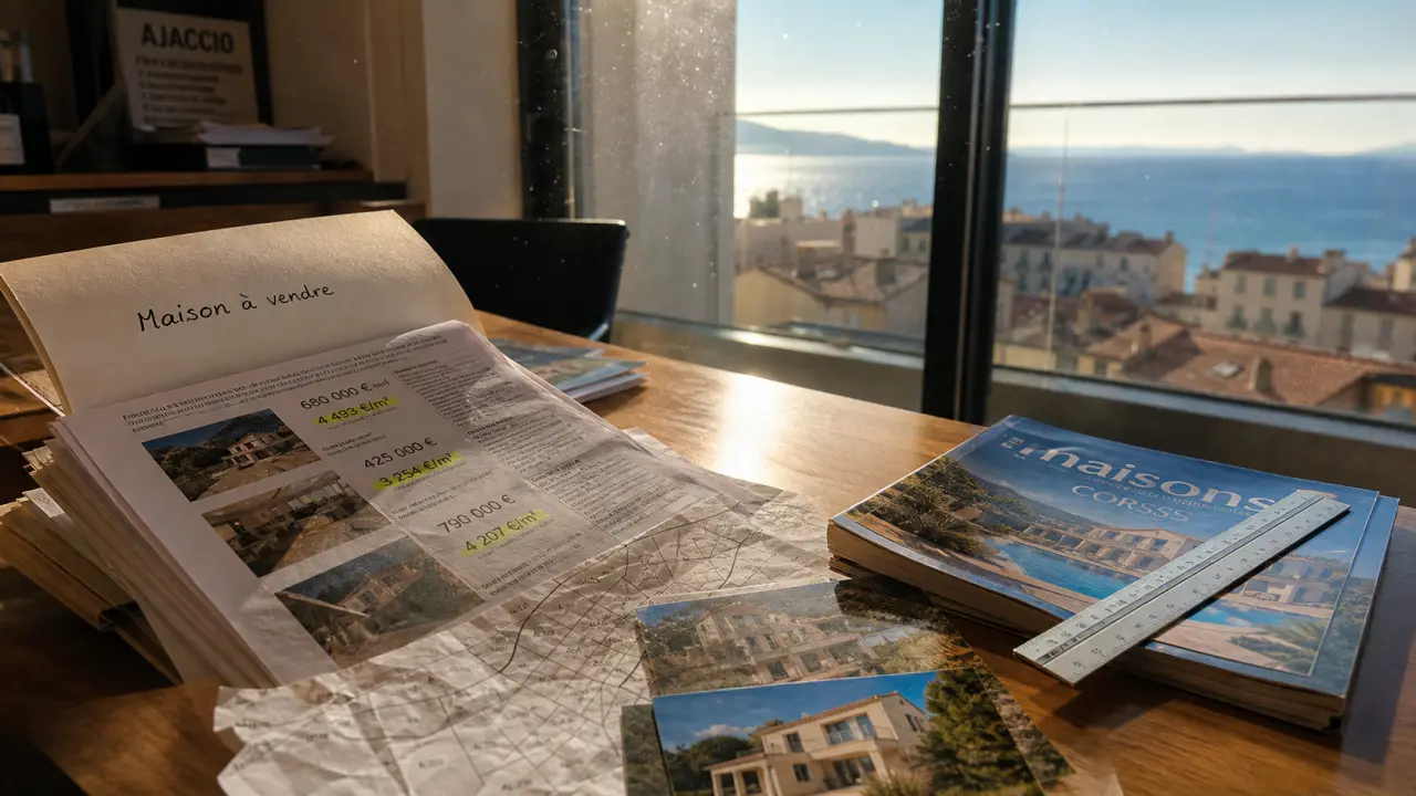 Maison a vendre en corse du sud : prix au m², dossiers et annonces à Ajaccio