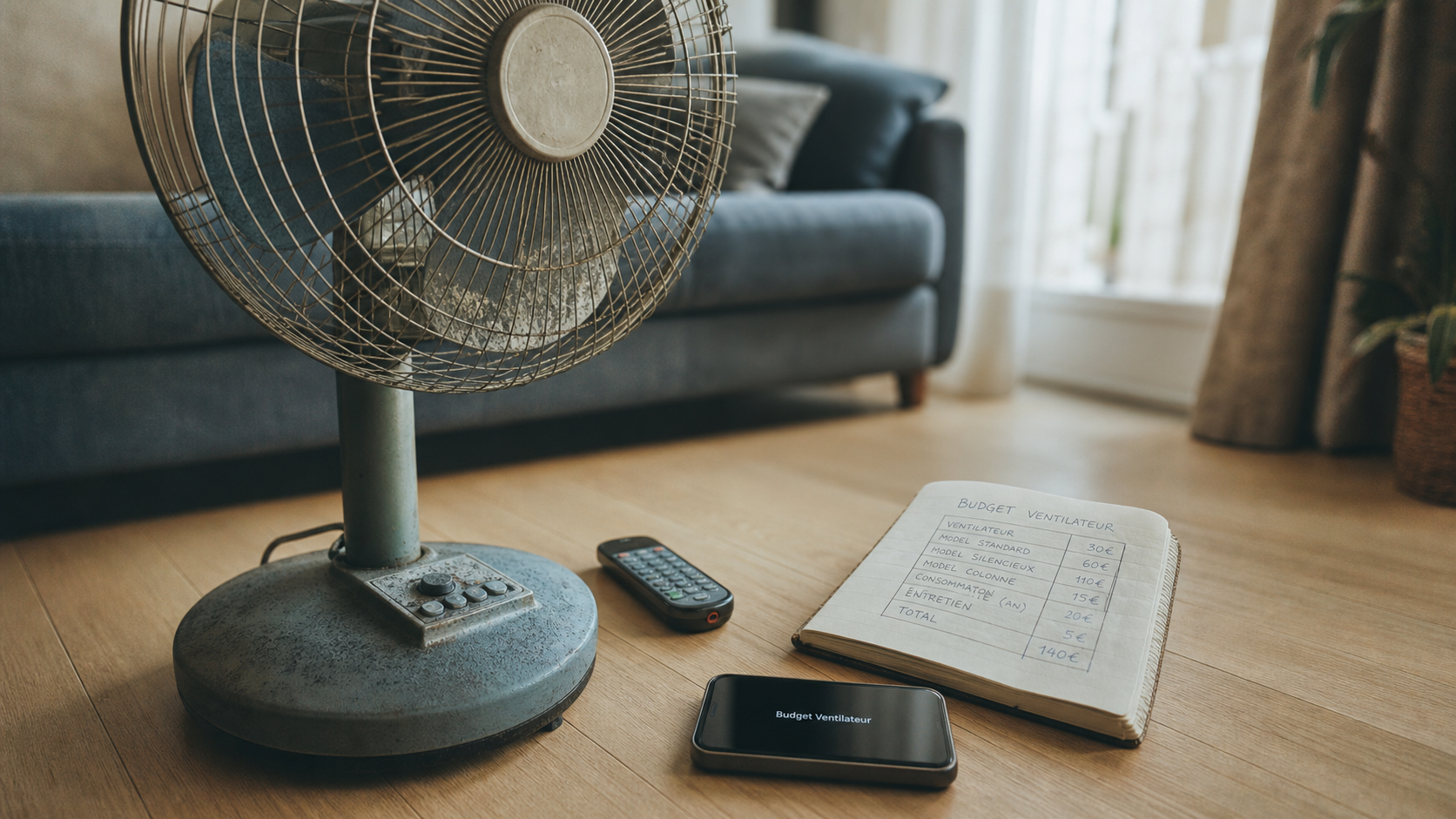 Ventilateur sur pied prix : budget et confort