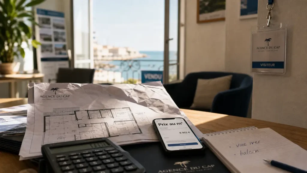 Achat appartement Antibes, prix au m² en agence immo
