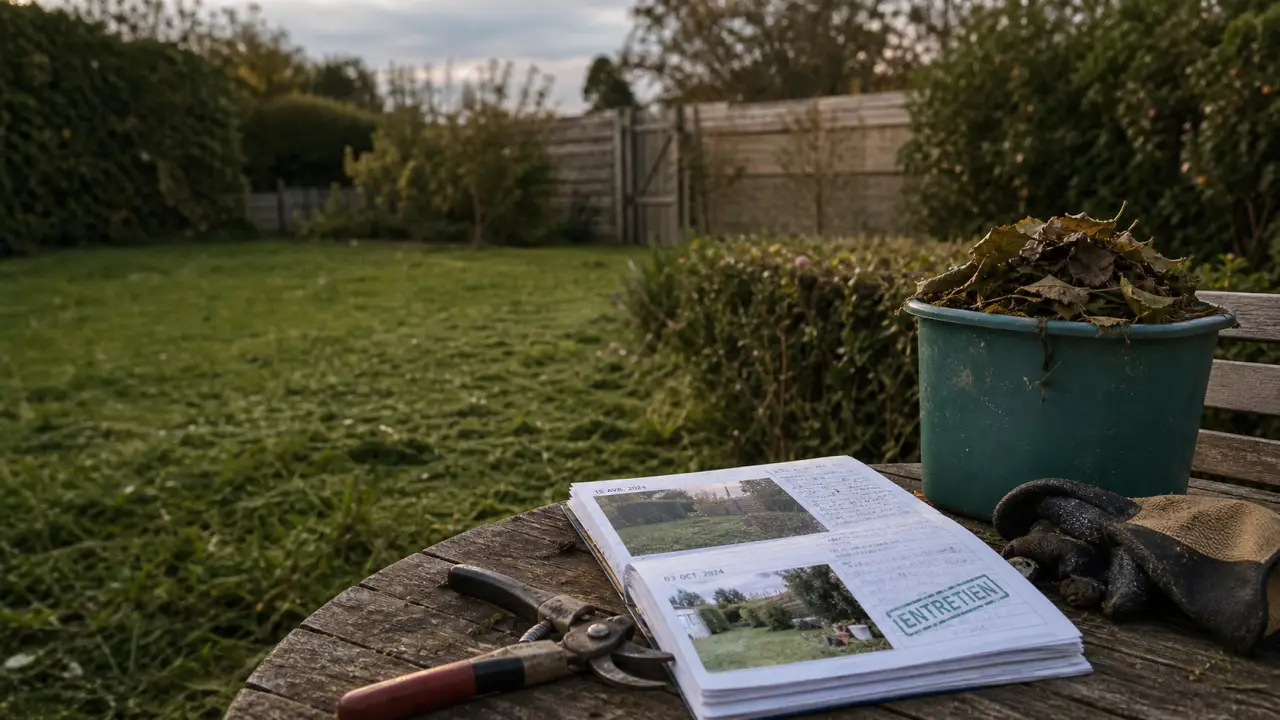 Entretien du jardin par le locataire : pelouse après tonte et état des lieux