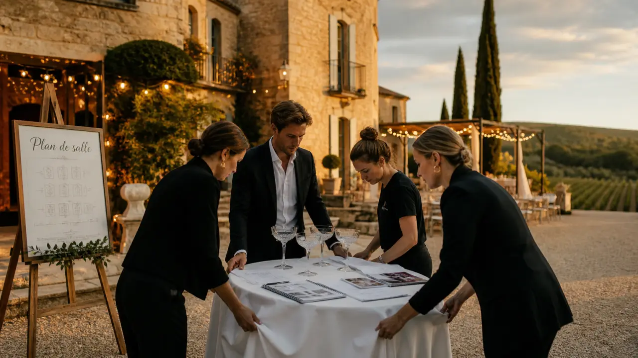 Fête privée château, location salle de mariage à Aix-en-Provence, plan de salle