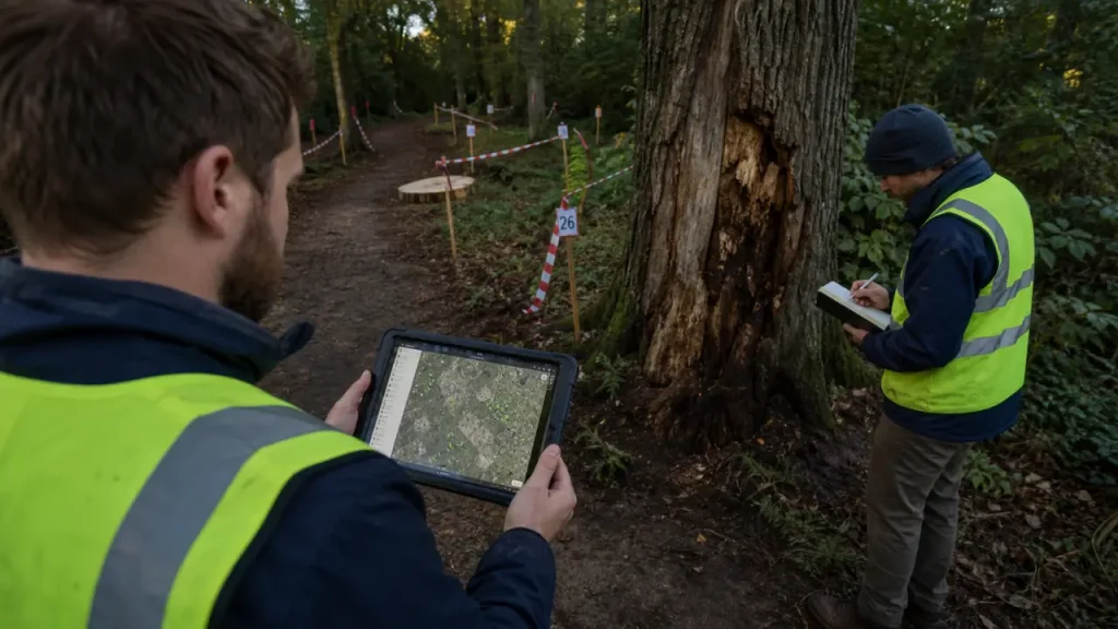 Gestion patrimoine arboré : technicien inventaire et repérage des risques