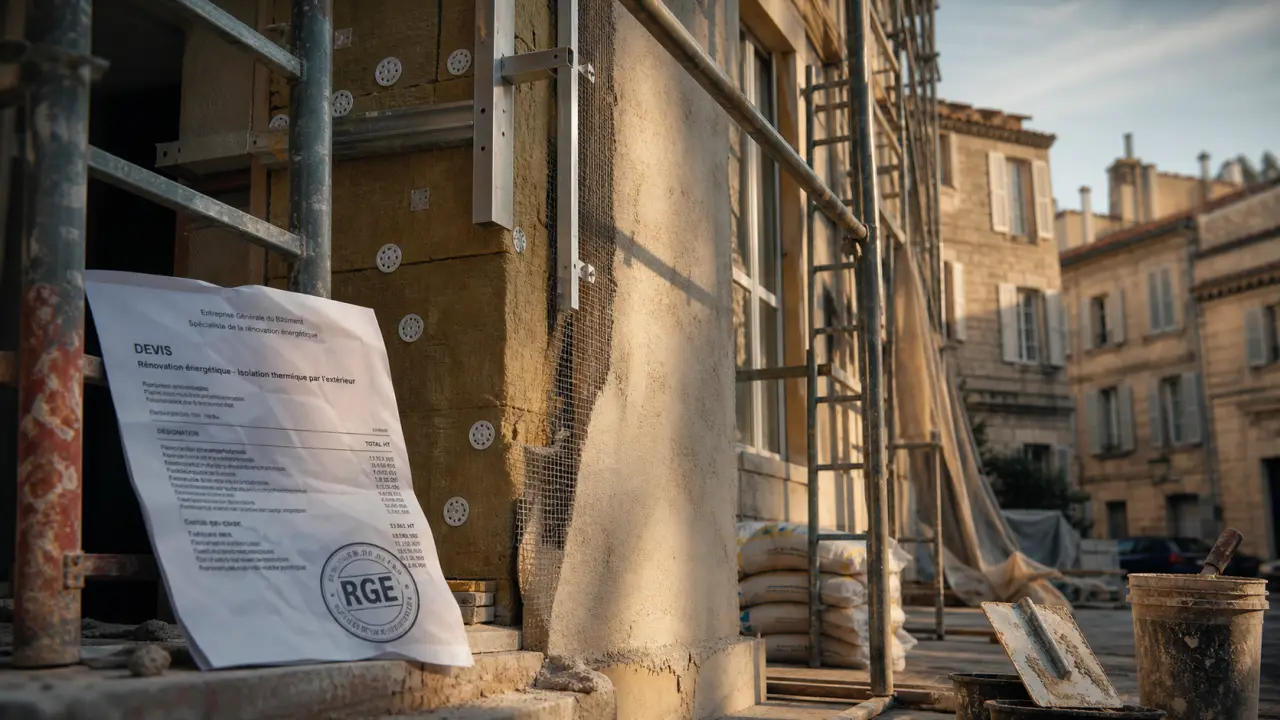 Isolation thermique Avignon : façade rénovée avec ITE