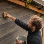 Maison en bois entretien : nettoyage du bardage en bois
